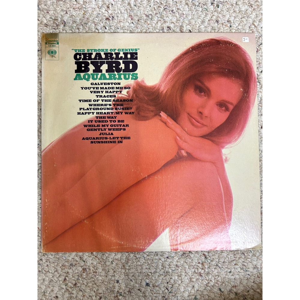 Charlie Byrd Aquarius Vinyl LP Columbia CS 9841 Jazz Bossa Nova 1969 Stereo